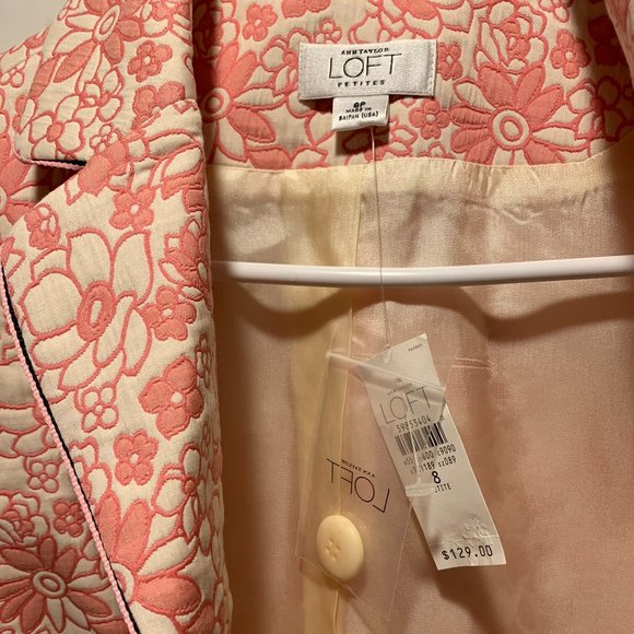 LOFT ~ NWT!!~ Beautiful Woven Blazer - Picture 9 of 16